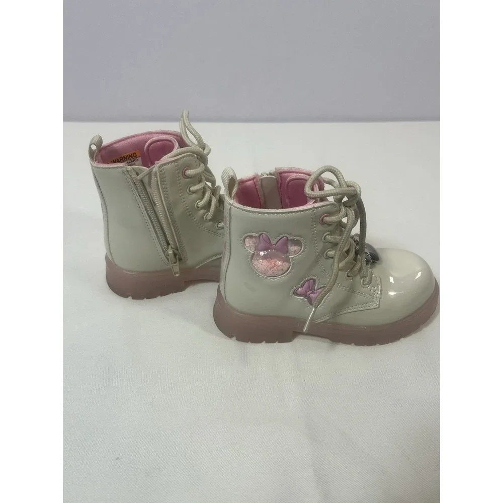 Disney Lace Up Shoes‎ For Girls Sz 9 Light Up Minnie Mouse